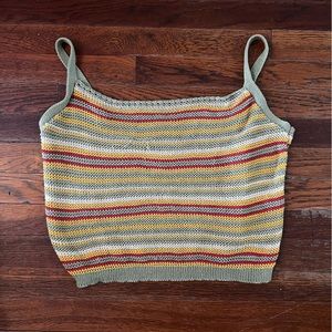 Plus size knit crop tank